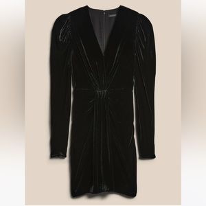 Banana Republic size 4 black velvet dress